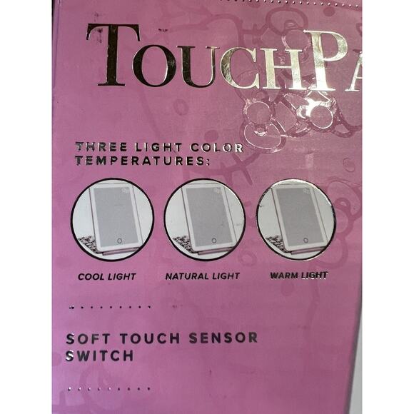 IMPRESSIONS HELLO KITTY TOUCH PAD MINI TRI-TONE LED MAKEUP MIRROR NEW - Picture 3 of 11
